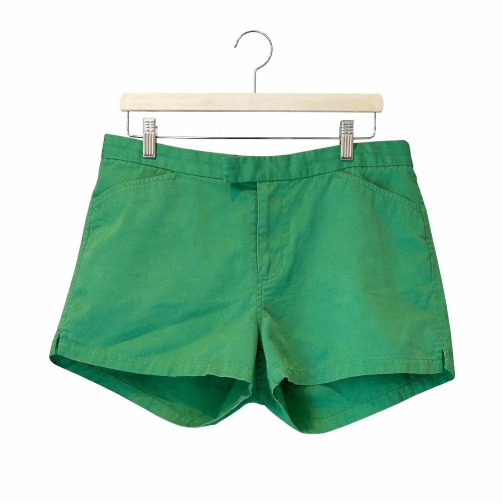 Abercrombie & Fitch Womens Green Mini Chino Shorts Size 10 Preppy Classic